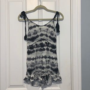 Black and white tie dye romper!⚫️⚪️ BEST OFFER